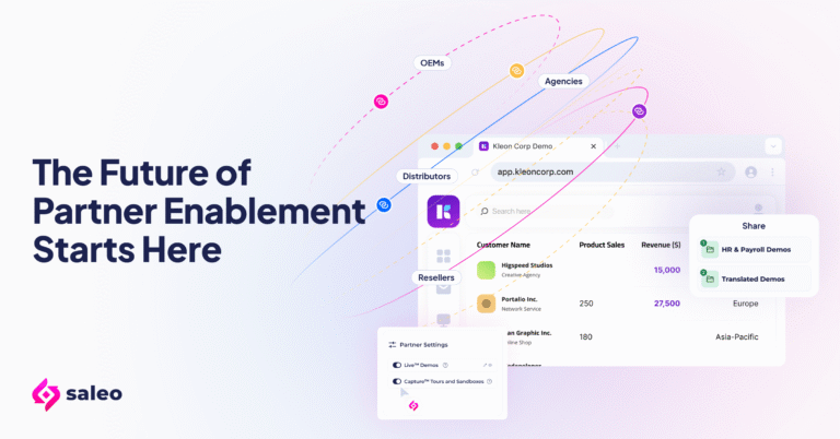 Partner enablement portal scaling revenue through consistent SaaS demos